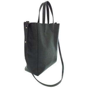 Celine Tote black calfskin Vertical Bag grained Cabas